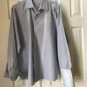Men’s button down dress shirt.